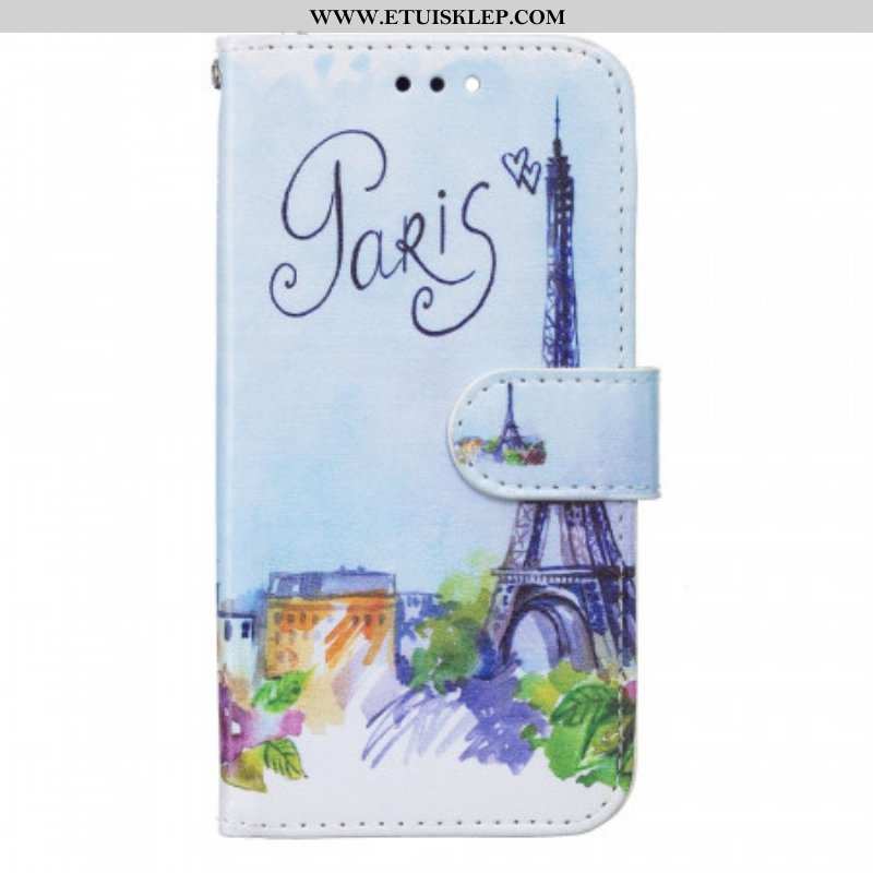Etui Folio do Samsung Galaxy S22 5G Malarstwo Paryż